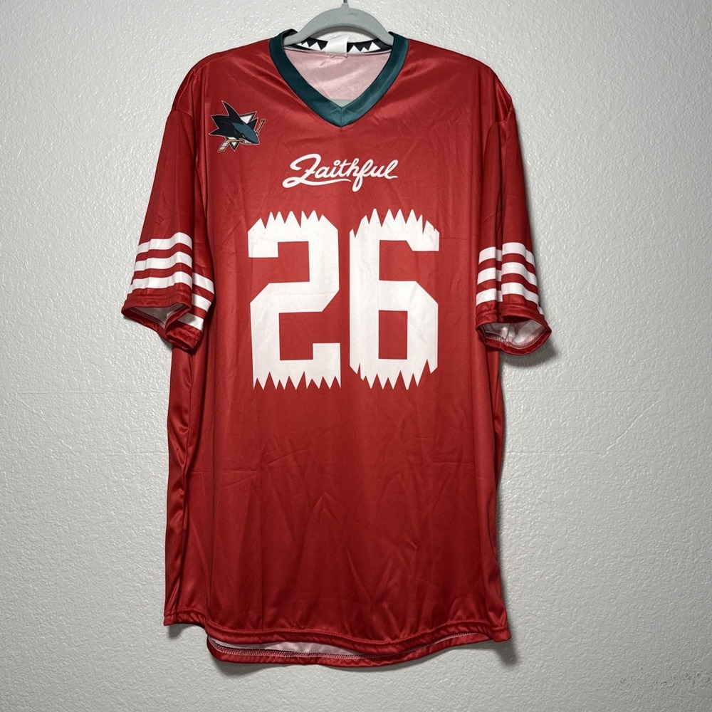 San Jose‎ Sharks 49ers Mash Up Shirsee XL 1/23/26 SGA NEW